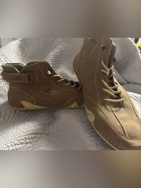 Men's Brown Leather Chukka Boots with Ankle Strap